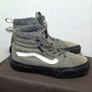 VANS Filmore High Van Sherpa Lined  Suede High Top Sneakers Youth Size 1